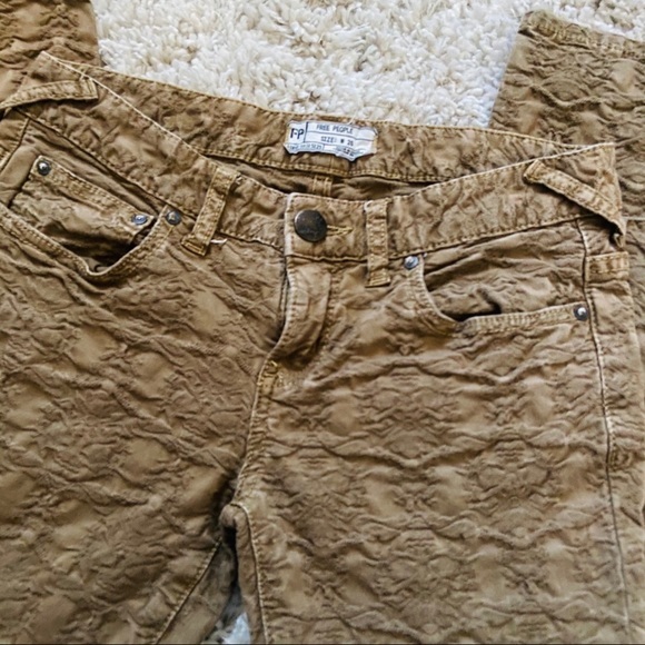 Free People wrinkle argyle low-mid skinny jeans - Picture 4 of 5